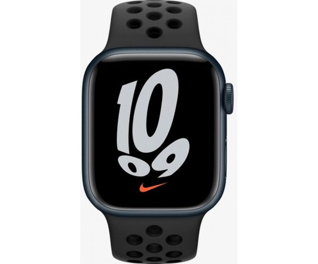 Apple Watch Nike Series 7 GPS 41mm Midnight Aluminium Case Anthracite/Black Nike Sport Band (MKN43) 